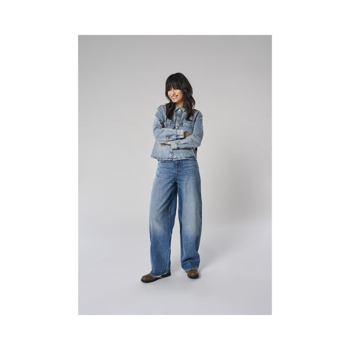 ONLY - JEANS - TAYLOR BARREL 15352198 - DARK BLUE DENIM