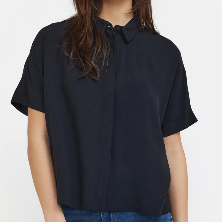 SOFT REBELS - SKJORTE - FREEDOM SR321-747 - SORT