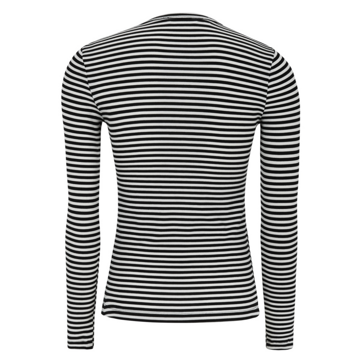 SOFT REBELS - BLUSE - FENJA SR124-303 - SORT STRIB