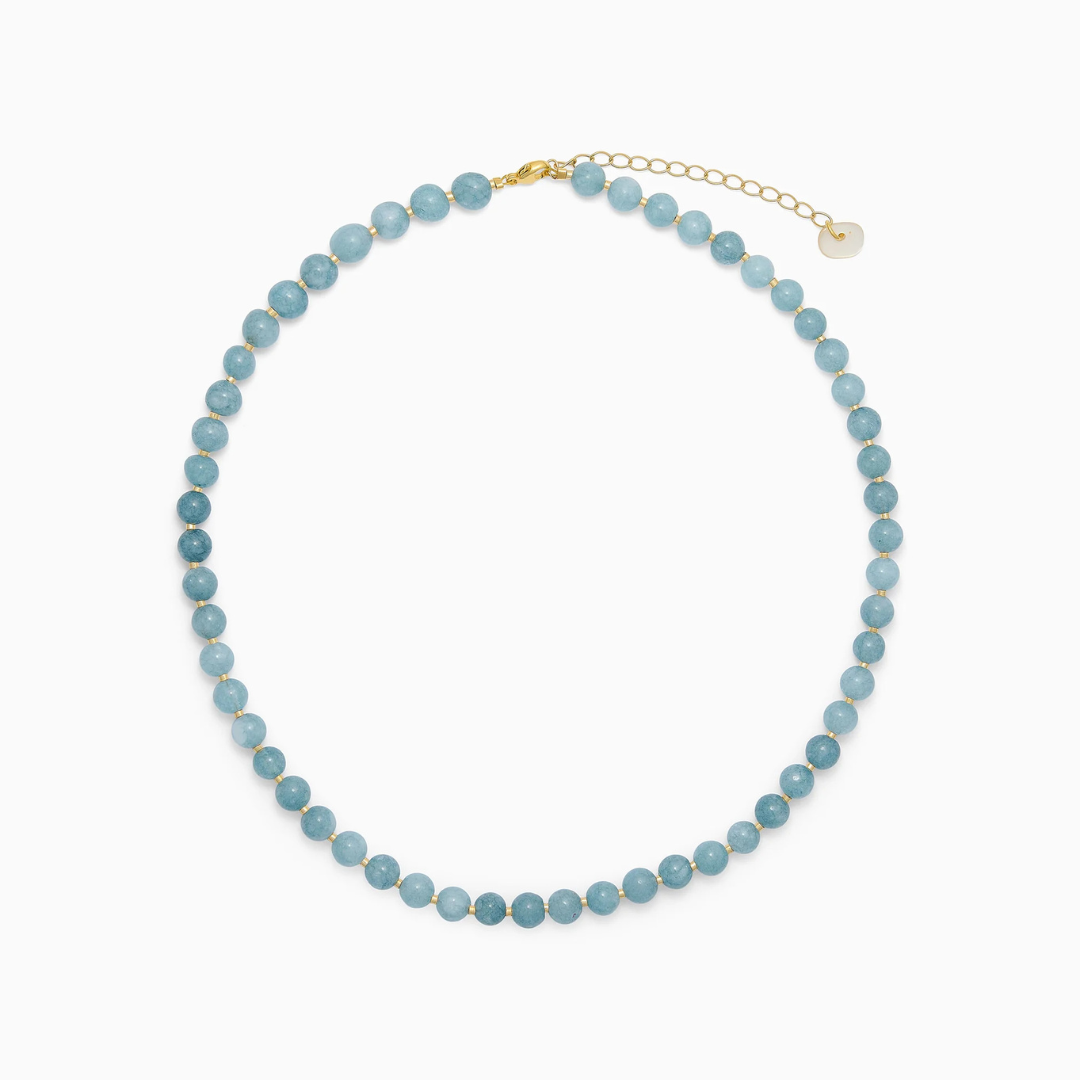 SOÏ - KRYSTAL HALSKÆDE - HAILEY - AQUAMARIN
