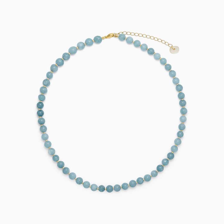 SOÏ - KRYSTAL HALSKÆDE - HAILEY - AQUAMARIN
