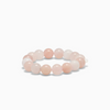 SOÏ - KRYSTAL ARMBÅND - CHUNKY ROSA JADE 12 MM.