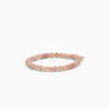 SOÏ -  KRYSTAL ARMBÅND - SUNSTONE 6 MM.