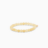 SOÏ -  KRYSTAL ARMBÅND - GUL JADE 6 MM.