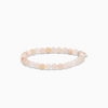 SOÏ -  KRYSTAL ARMBÅND - ROSA JADE 6 MM.