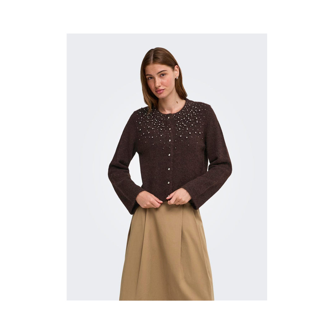 ONLY - CARDIGAN - MIGGIE 15375519 - COFFEE BEAN