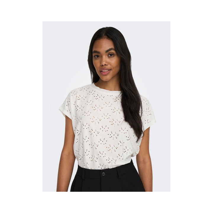 ONLY - T-SHIRT - SMILLA 15231005 - CLOUD DANCER