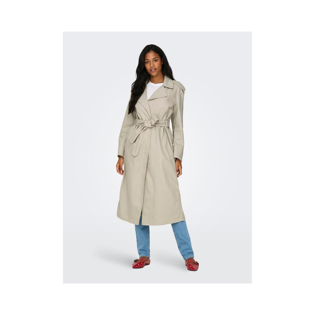 ONLY - TRENCHCOAT - MANILA 15322444 - PUMICE STONE