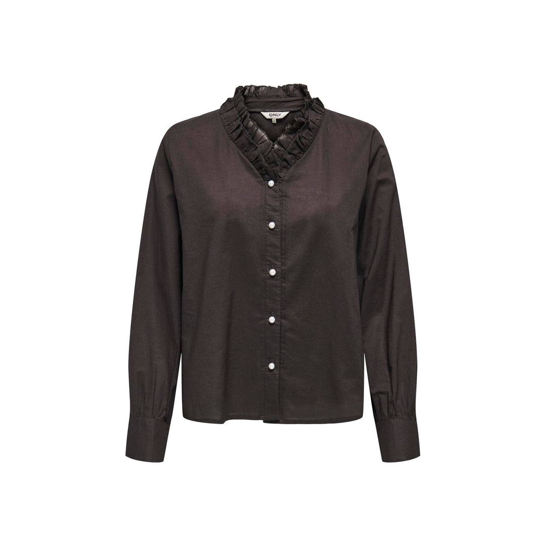 ONLY - SKJORTE - HASSIE 15364995 - CHOCOLATE TORTE