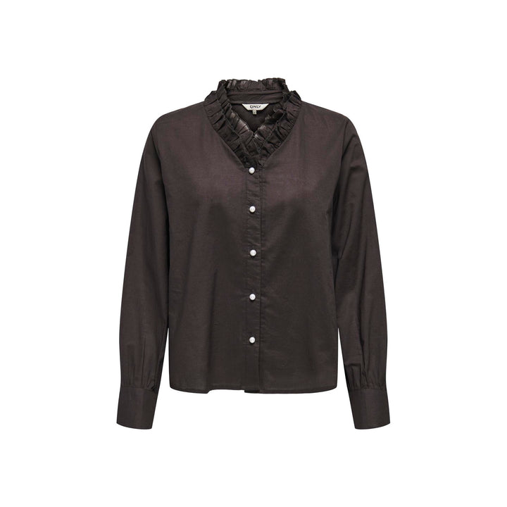 ONLY - SKJORTE - HASSIE 15364995 - CHOCOLATE TORTE