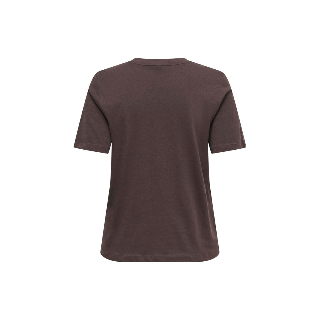 ONLY - T-SHIRT - HAPPY 15370117 - COFFEE BEAN
