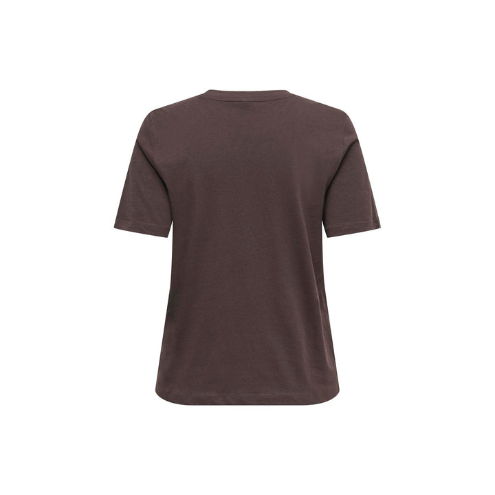 ONLY - T-SHIRT - HAPPY 15370117 - COFFEE BEAN