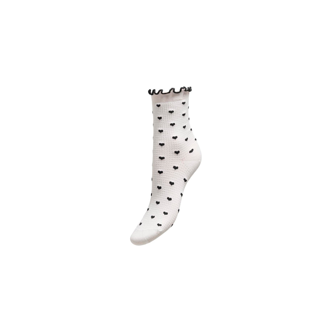 ONLY - STRØMPE - HOLLY GIRLY 15367268 - CLOUD DANCER/BLACK HEART/LETTUCE EDGE