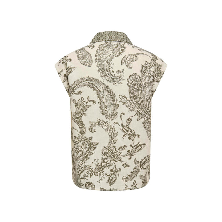 ONLY - SKJORTE - MISA LEYA 15373649 - IVY GREEN/PAISLEY BORDER