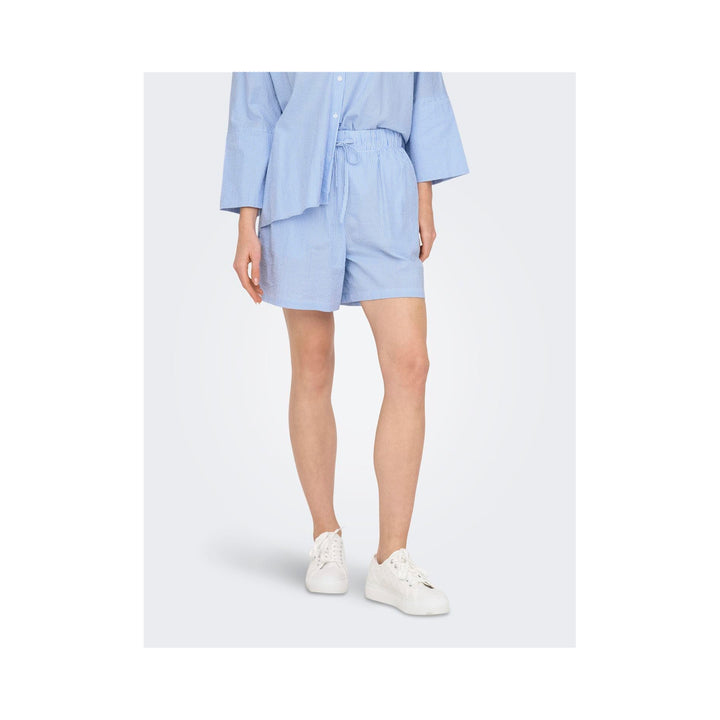 ONLY - SHORTS - AUGUSTA 15347659 - CLOUD DANCER/BLUE STRIPES