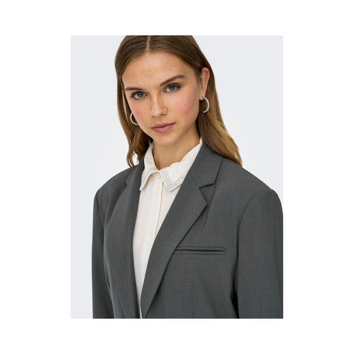 ONLY - BLAZER - SVEA LIFE OVERSIZE - 15351075 - DARK GREY MELLANGE