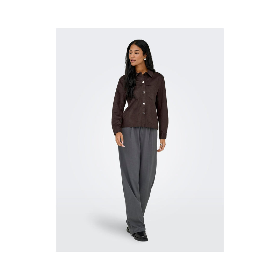 ONLY - SKJORTE - MIRA 15369264 - COFFEE BEAN