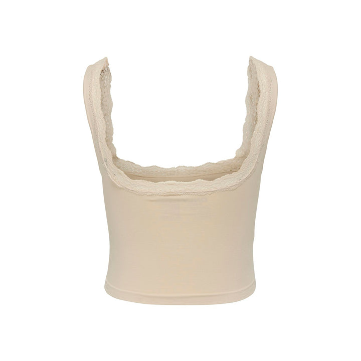 ONLY - TOP - VICKY LACE 15354408 - PEACH TAFFY