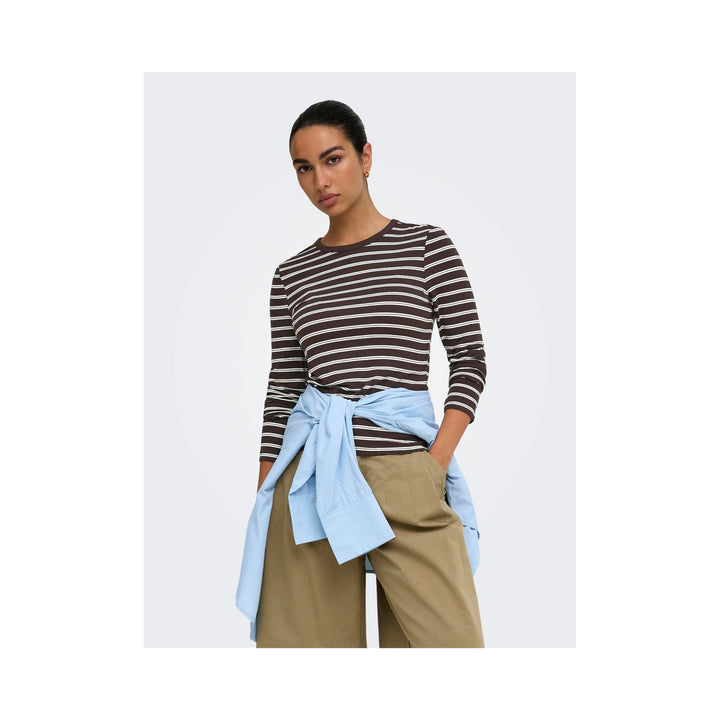 ONLY - T-SHIRT - NINA 15384045 - COFFEE BEAN