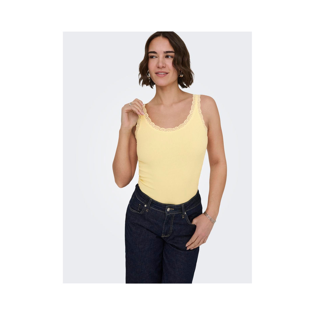 ONLY - TANKTOP - SARA SHARAI 15345994 - DOUBLE CREAM