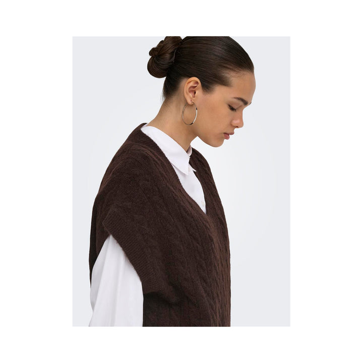 ONLY - VEST - MELODY 15249328 - COFFEE BEAN