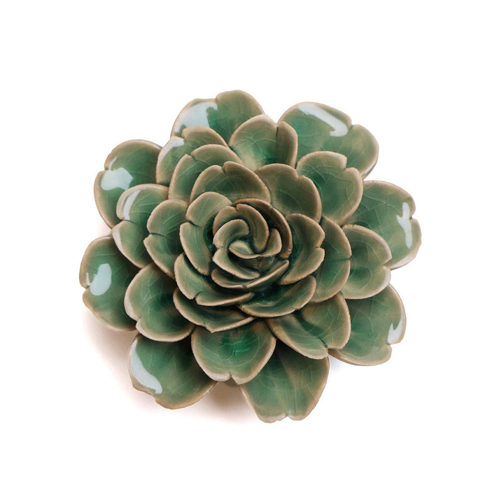 CHIVE CERAMICS - KERAMIK VÆGBLOMST - BOHO GREEN ROSE