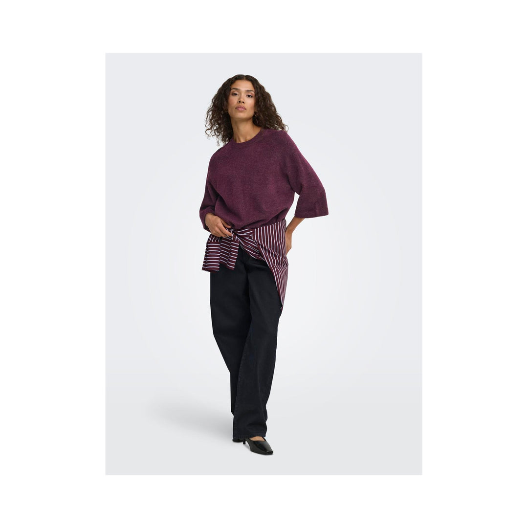 ONLY - TRØJE - SIMONI 15333199 - MAUVE WINE