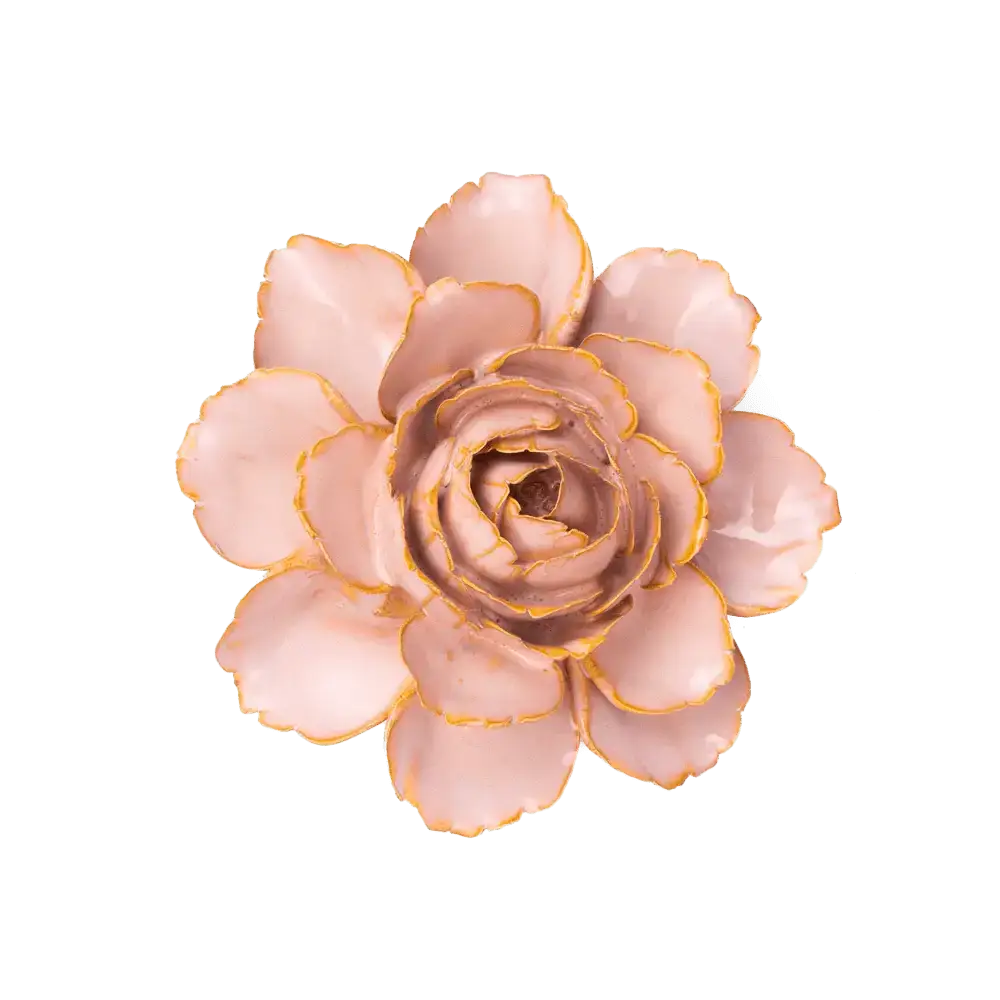 CHIVE CERAMICS - KERAMISK VÆGBLOMST - ROSE PINK CAMELLIA
