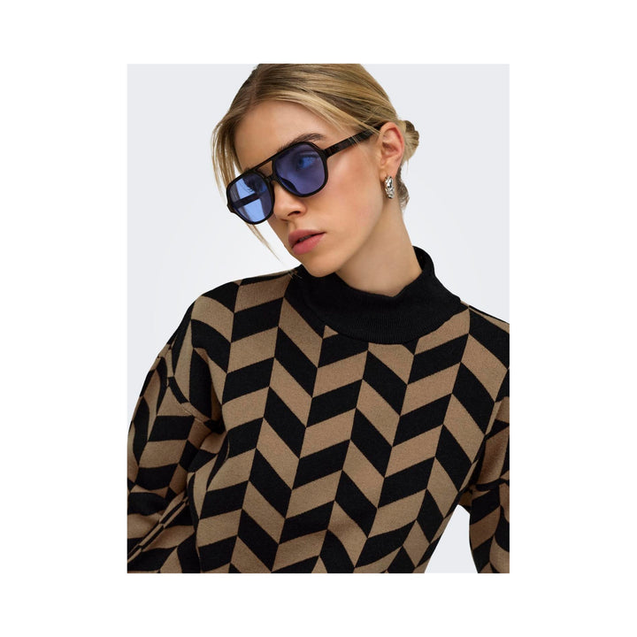 ONLY - STRIKTRØJE - ENYA 15302262 - BLACK