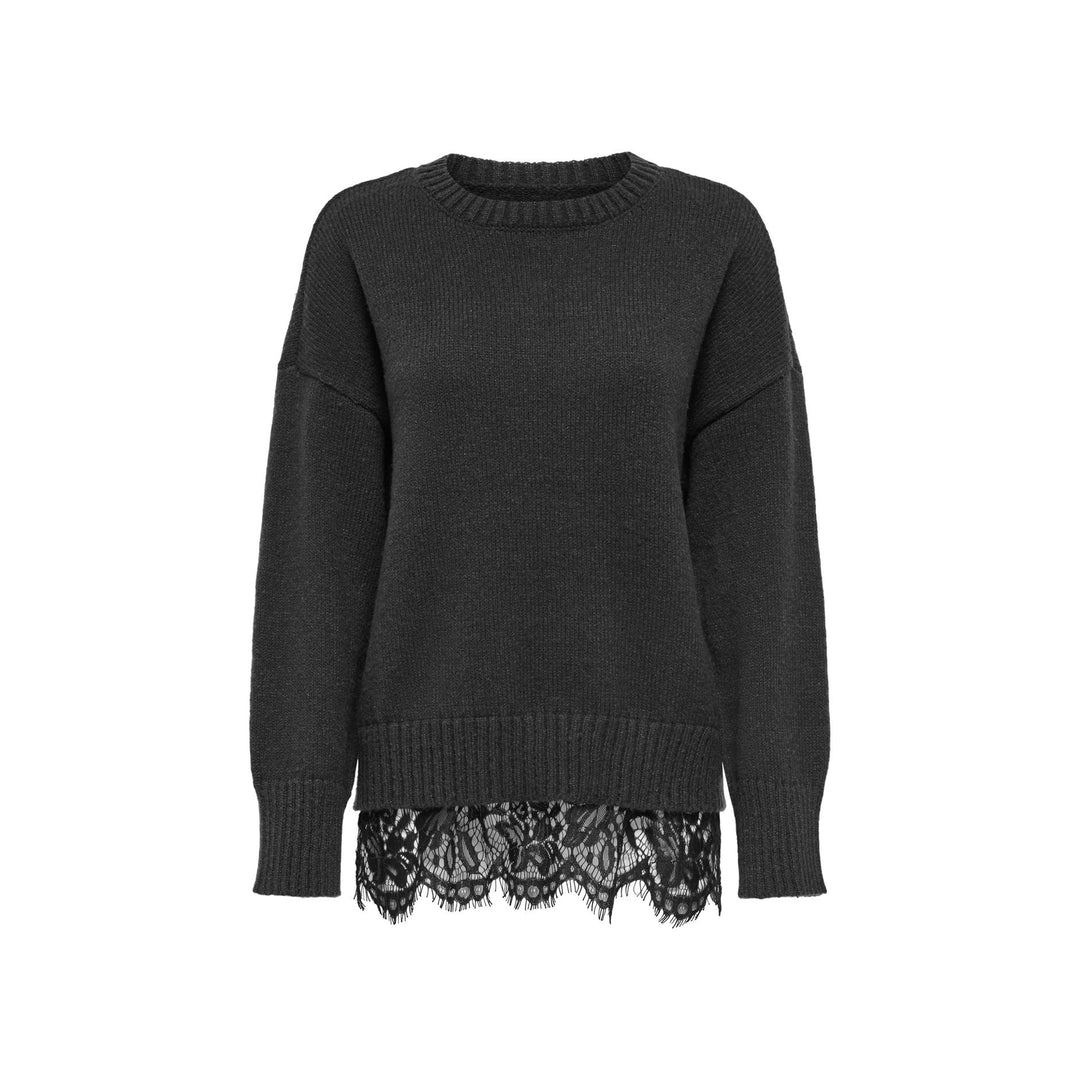 ONLY - PULLOVER - LEVIE 15387711 - DARK GREY MELANGE