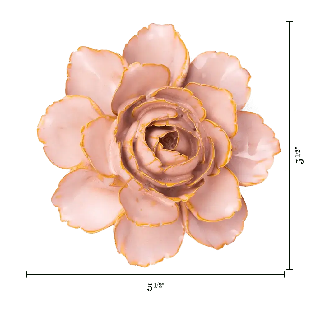 CHIVE CERAMICS - KERAMISK VÆGBLOMST - ROSE PINK CAMELLIA