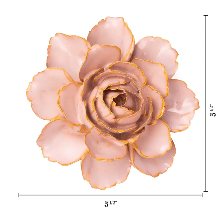 CHIVE CERAMICS - KERAMISK VÆGBLOMST - ROSE PINK CAMELLIA