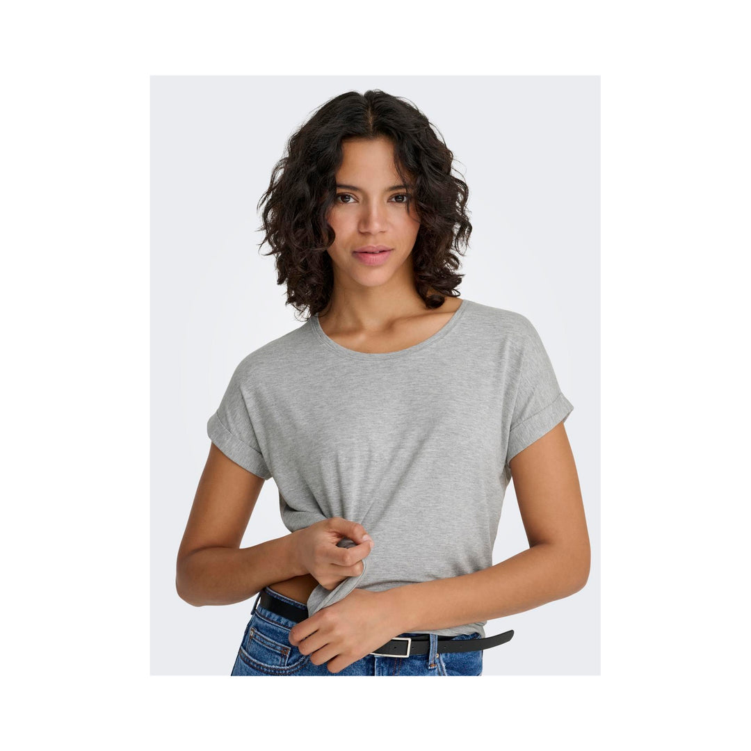 ONLY - T-SHIRT - MOSTER 15106662 - LIGHT GREY MELANGE