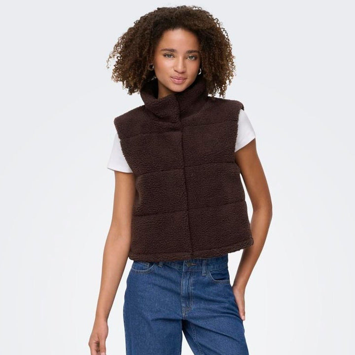 ONLY - VEST - SANDRA 15320630 - SEAL BROWN