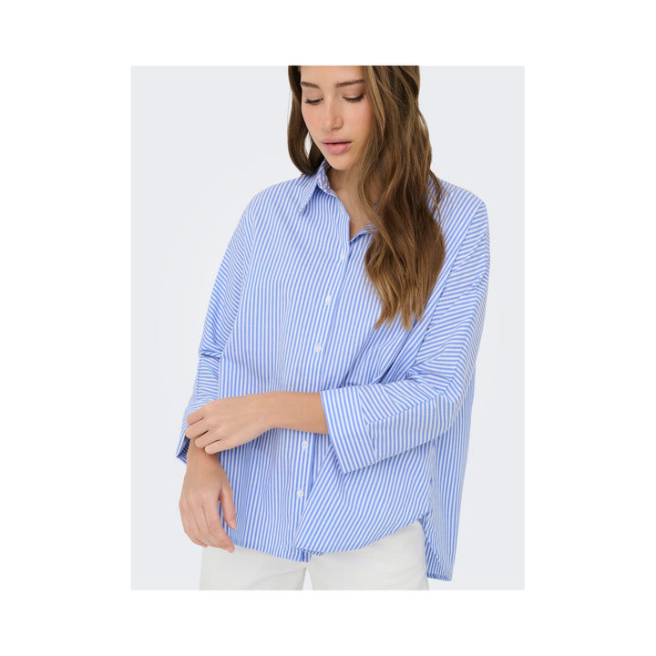 ONLY - SKJORTE - GRACE 15371427 - BRUNNERA BLUE