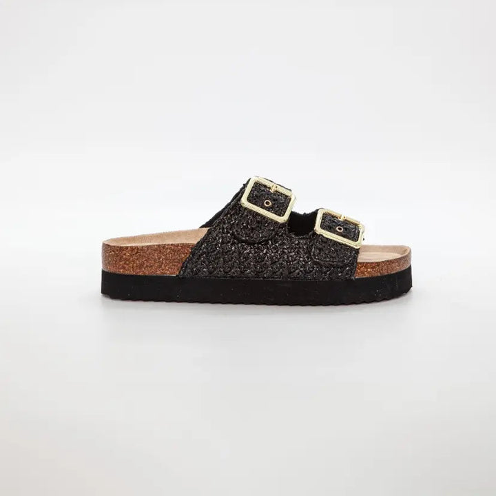 DUFFY - SANDALER -  ROMA - 8657601 - 01 BLACK
