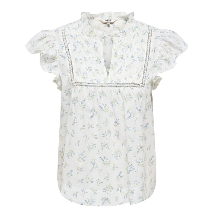 ONLY - TOP - TEA-IDRIS 15374212 - CLOUD DANCER/WILD BUNDELS