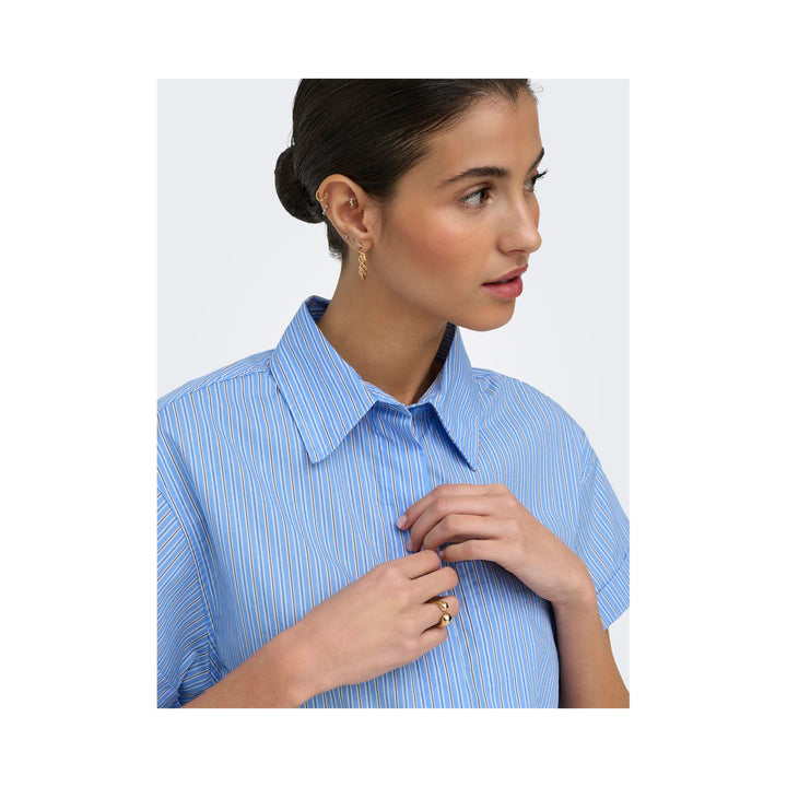 ONLY - SKJORTE - KERI 15369556 - PROVENCE STRIPES/WHITE