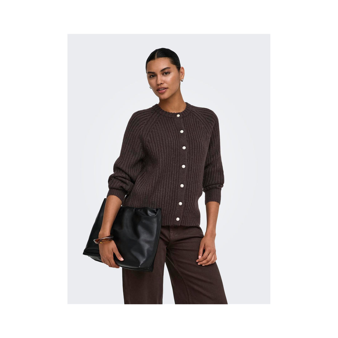 ONLY - CARDIGAN - KALIBU 15371056 - CHOCOLATE BROWN