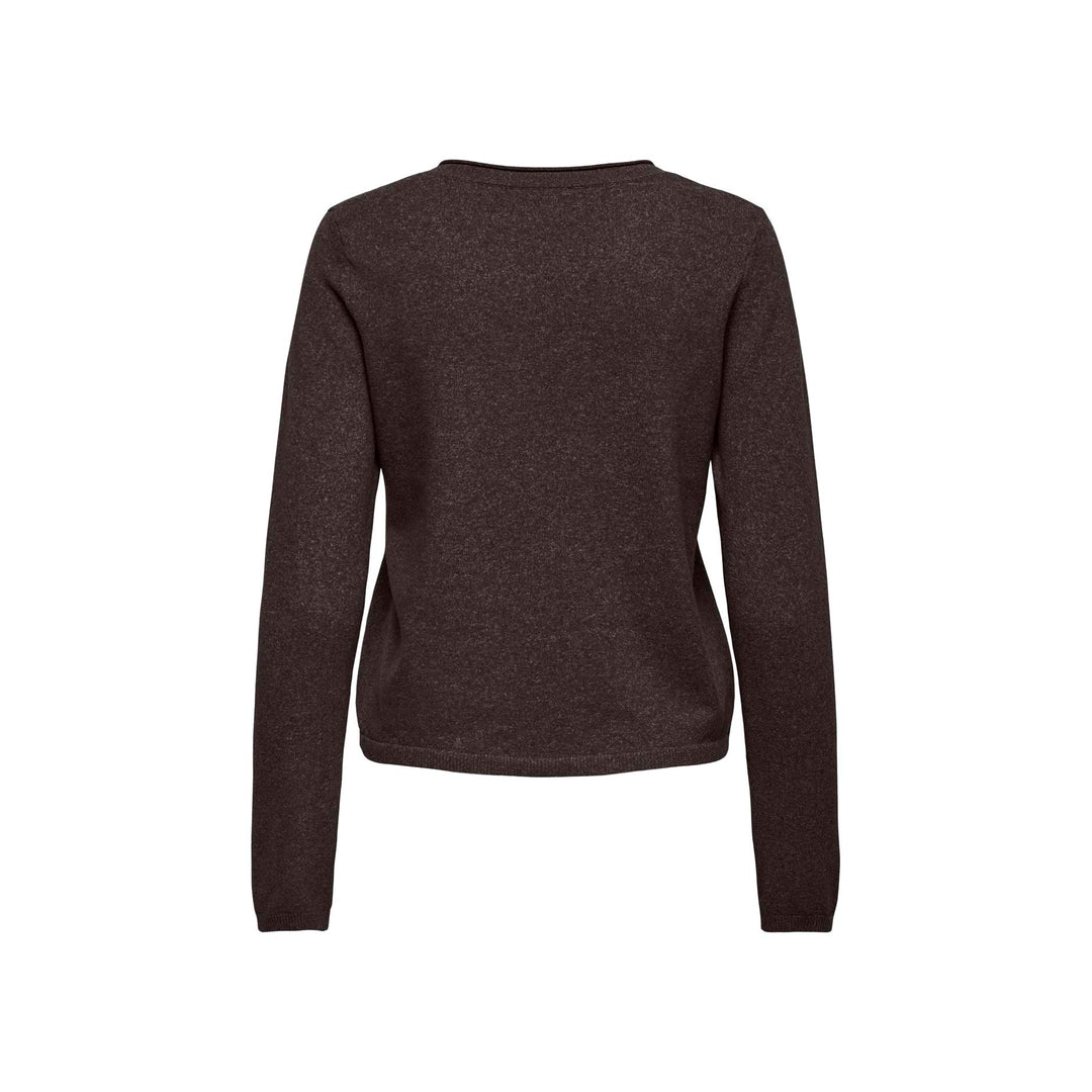 ONLY - STRIK - LOYAL V-NECK 15368957 - CHOCOLATE TORTE MELANGE