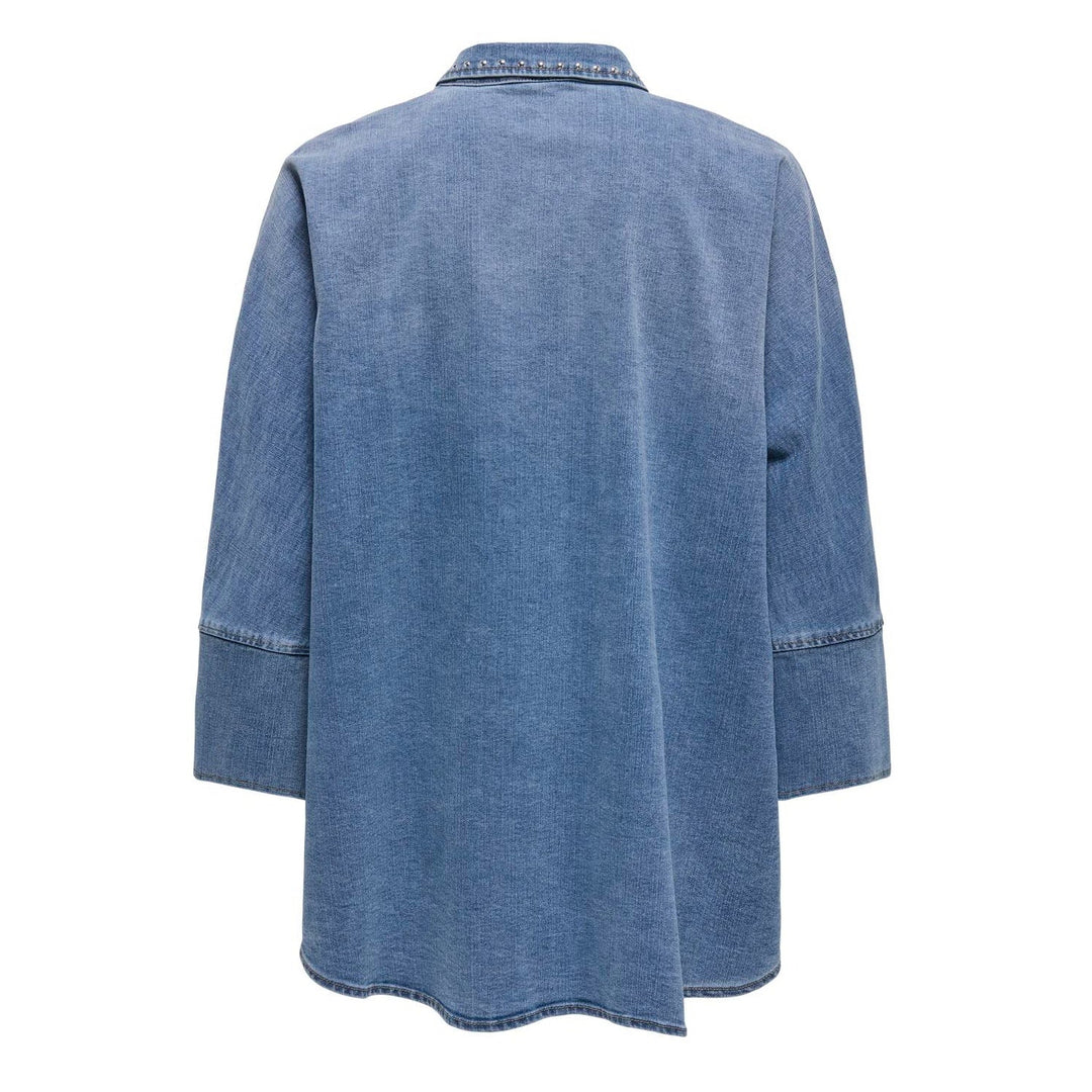 ONLY - SKJORTE - GRACE 15338585 - MEDIUM BLUE DENIM