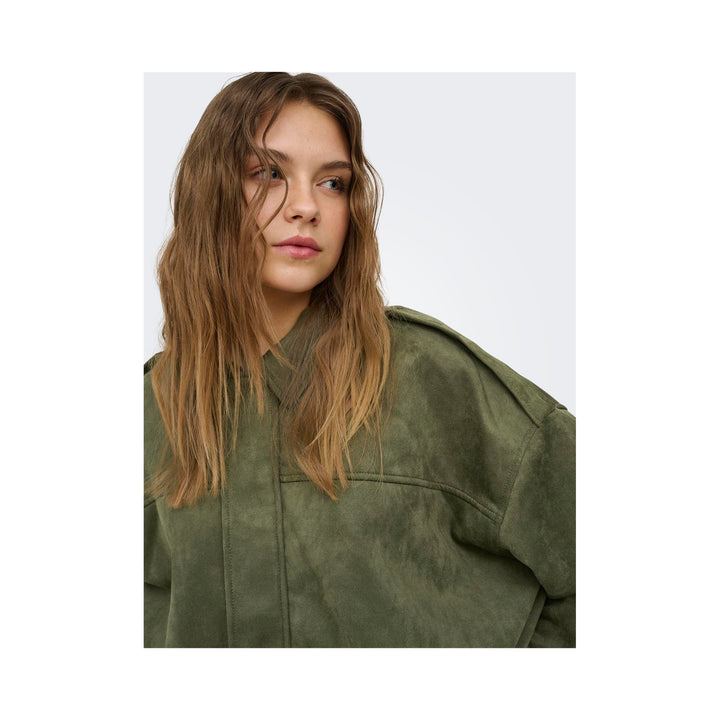 ONLY - BOMBERJAKKE - MOON-STINA FAUX SUEDE 15381024 - GRAPE LEAF
