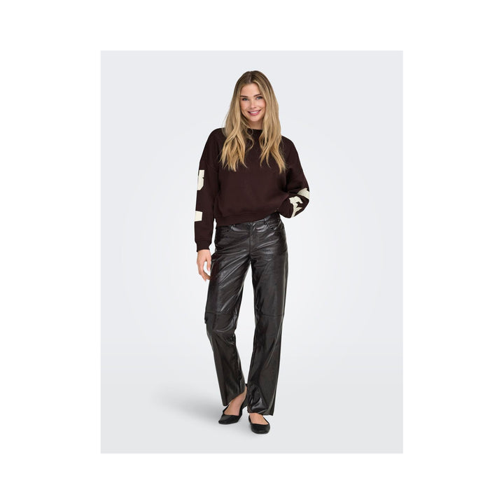 ONLY - SWEATSHIRT - LOOSE FIT O-NECK 15356793 - VINEYARD WINE