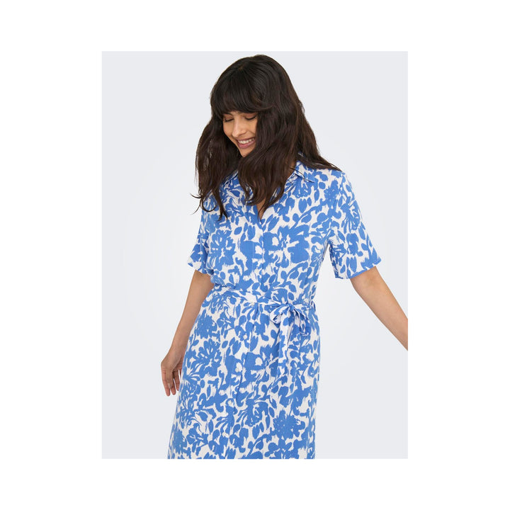 ONLY - KJOLE - YASMIN 15357241 - CLOUD DANCER TANIA NEBULAS BLUE