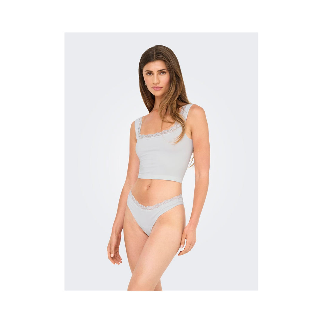 ONLY - TOP - VICKY LACE 15354408 - BRIGHT WHITE