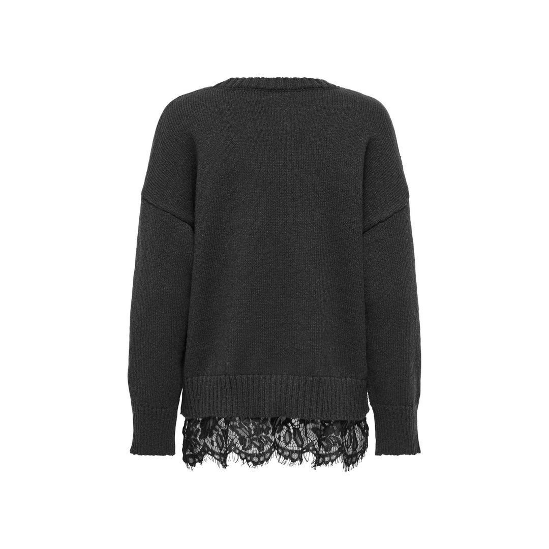 ONLY - PULLOVER - LEVIE 15387711 - DARK GREY MELANGE