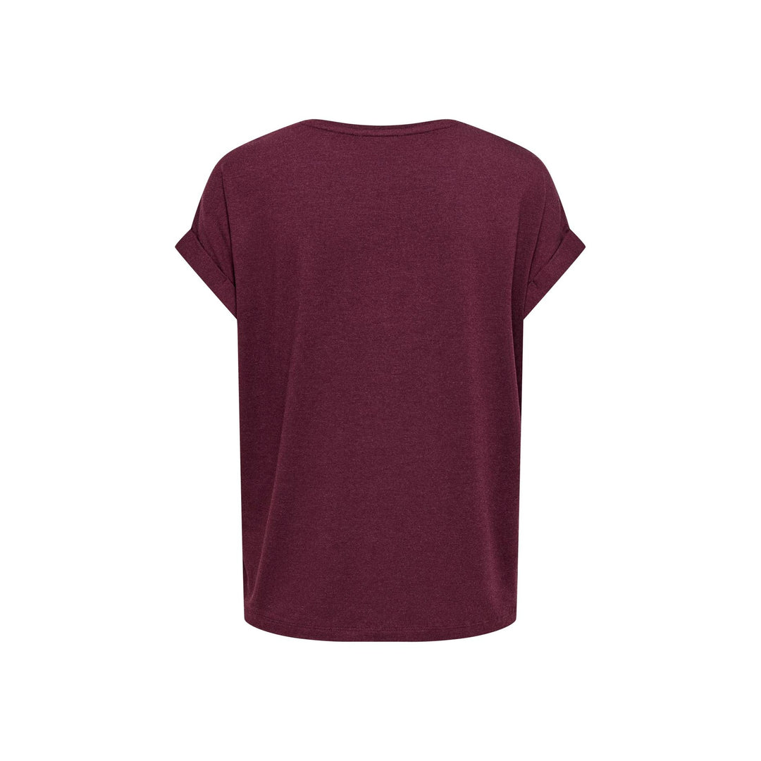 ONLY - T-SHIRT - MOSTER 15106662 - MAROON BANNER