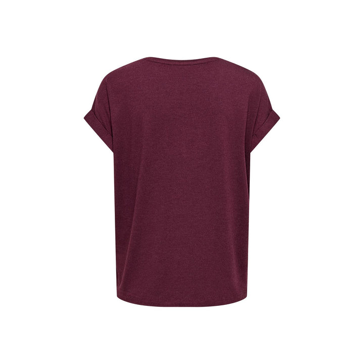 ONLY - T-SHIRT - MOSTER 15106662 - MAROON BANNER