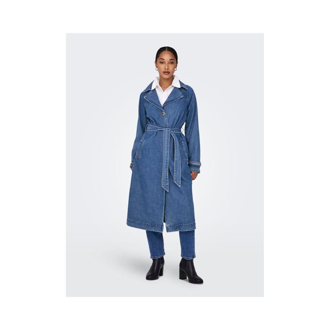 ONLY - TRENCHCOAT - MALOU 15327725 - MEDIUM BLUE DENIM