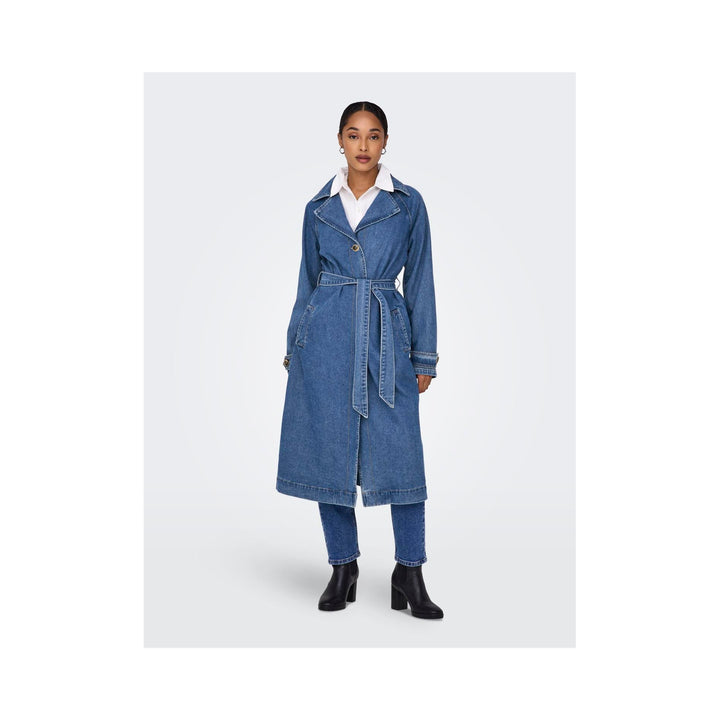 ONLY - TRENCHCOAT - MALOU 15327725 - MEDIUM BLUE DENIM